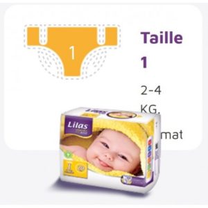 Lilas Couche BB 2-4 Kg Confort max actif pharmacie , 20 p