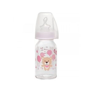 NIP BIBERON EN VERRE ROSE 125 ML