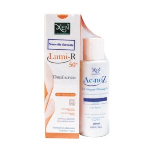 XEN Lumi-R 50+ écran teinté, 50g + 100 ML ACNOZ GEL NETTOYANT OFFERT