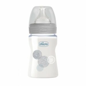 CHICCO BIBERON EN VERRE GRIS 150 ML