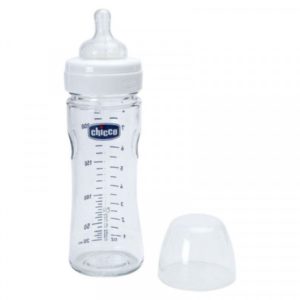 CHICCO BIBERON EN VERRE 0M+ 240 ML