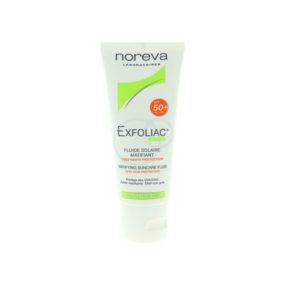 NOREVA EXFOLIAC FLUIDE SOLAIRE MATIFIANT SPF 50+ 40 ML