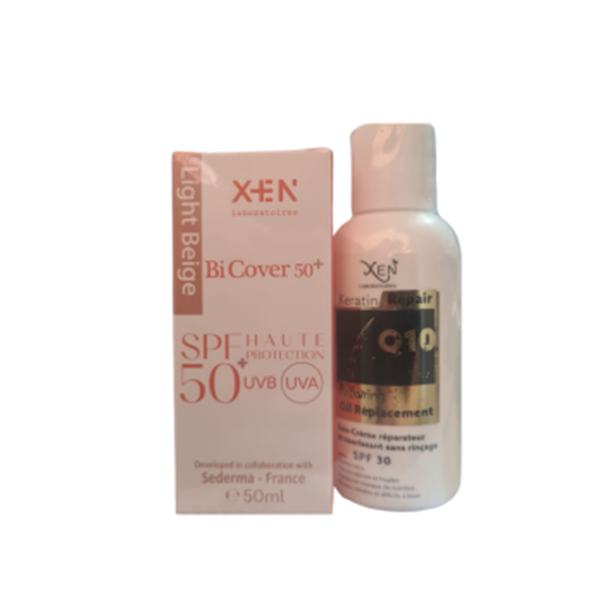 XEN BiCover Stick & Ecran Beige Clair + 100 ML OIL REPAIR Q10 OFFERT