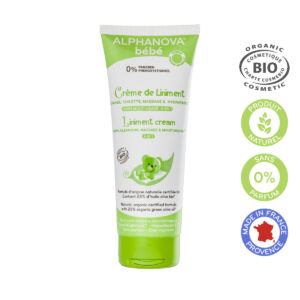 Alphanova Bébé Crème de liniment bio – Soin bébé 4 en 1 200ml
