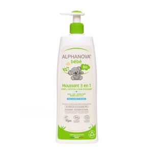 Alphanova Bébé Moussant 3 en 1 bain bébé bio 500 ml