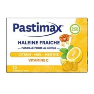 PASTIMAX HALEINE FRAICHE AU CITRON, MIEL ET LA MENTHE - 12 PASTILLES