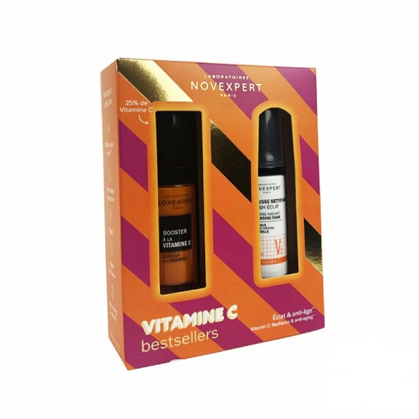 NOVEXPERT BOOSTER A LA VITAMINE C 25% + MOUSSE NET 40ML
