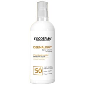 Proderma dermalight Spray solaire invisible avec un spf50+ 220 ML