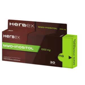 HERBEX MYO INOSITOL 1000MG BT 20 CP