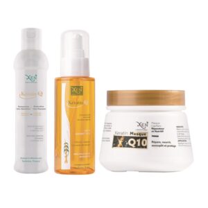 XEN PACK Keratin Q10 SHAMPOIN 300 ML + SERUM 100 ML+ MASQUE 250 GR