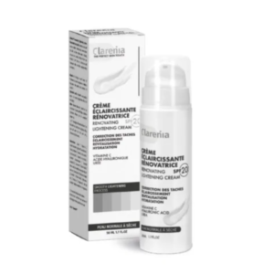 CLARENIA CREME ECLAIRCISSANTE RENOVATRICE SPF20 PEAUX NORMALES A SECHES 50ML