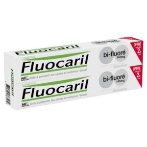 FLUOCARIL DENTIFRICE BI-FLUORÉ BLANCHEUR 145MG, 75ML LOT DE 2