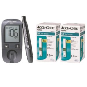 ACCU-CHEK Active Pack: 1 appareil + 100 bandelettes + 1 softclix