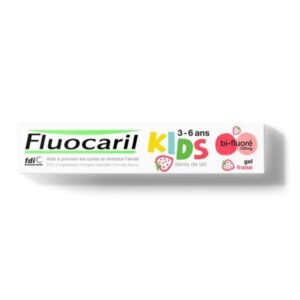 FLUOCARIL Dentifrice Kids Gel Fraise Bi-fluoré 3-6 ANS 100mg, 50ML