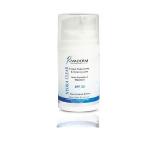 RIVADERM Hydra clear - Crème hydratante - Eclaircissante - Vitamine E - SPF30 50ML