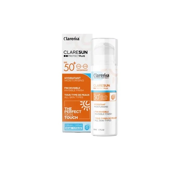 CLARENIA CLARESUN ECRAN HYDRATANT INVISIBLE SPF50+ 50ML
