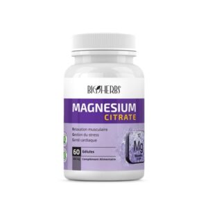 BIOHERBS MAGNÉSIUM CITRATE 60 gélules