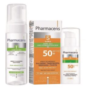 PHARMACERIS PACK ECRAN MEDI ACNE+MOUSSE NETTOYANTE T OFFERTE