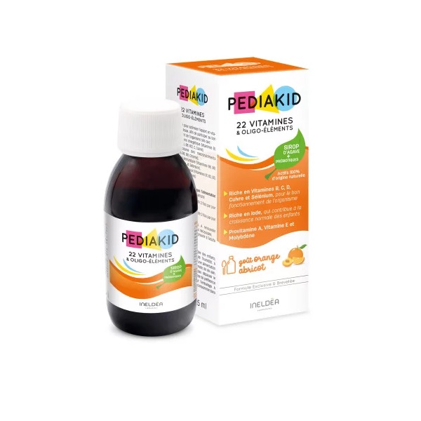 PEDIAKID 22 Vitamines et oligo-éléments 125 ml