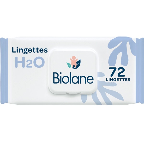 Biolane Lingettes au lait de toilette Sensitive , 72 lingettes