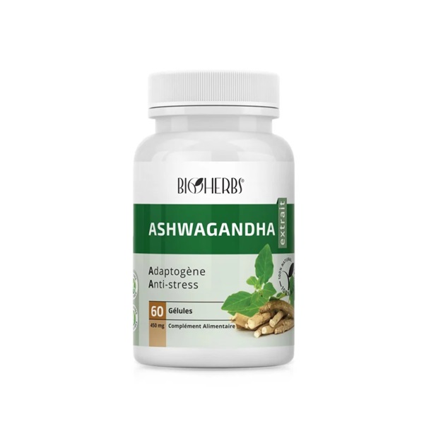 BIOHERBS ASHWAGANDHA ANTI STRESS BTE 60 GELULES