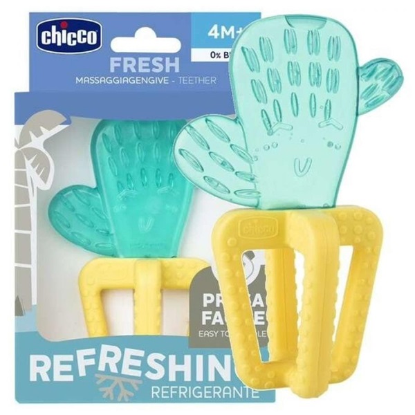 CHICCO Anneau De Dentition Réfrigérant Avec Eau Cactus 4m+
