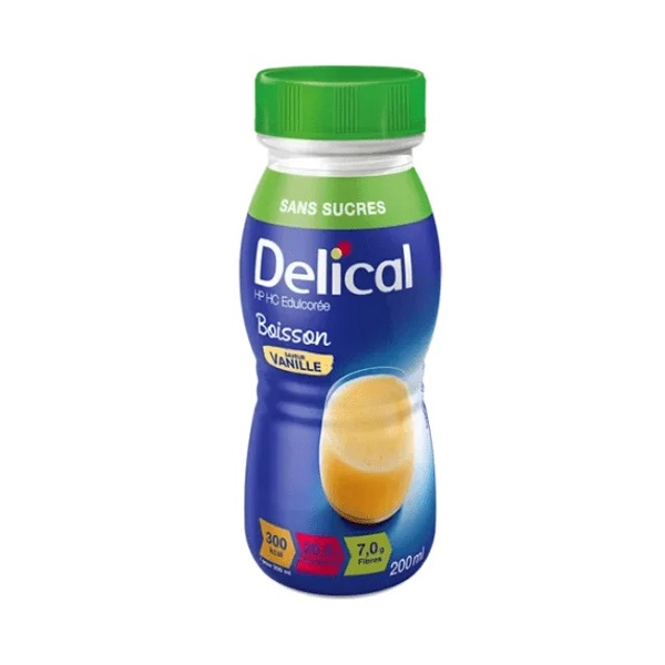 DELICAL Boisson Sans Sucre vanille,200ml