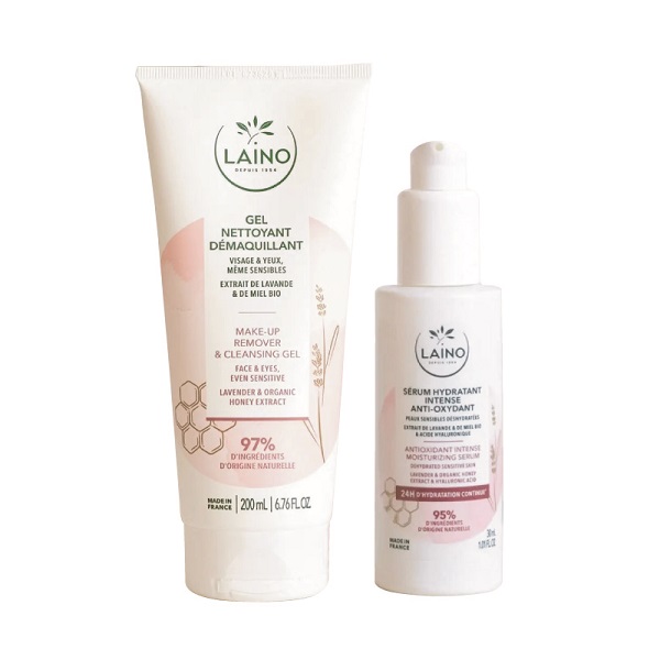 LAINO SERUM HYDRATANT ANTI OXYDANT 30ML + GEL NETTOYANT DEMAQUILLANT 200ML OFFERT
