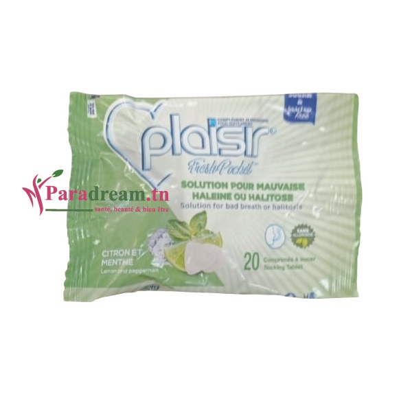 PLAISIR CITRON ET MENTHE 20 COMPRIMES