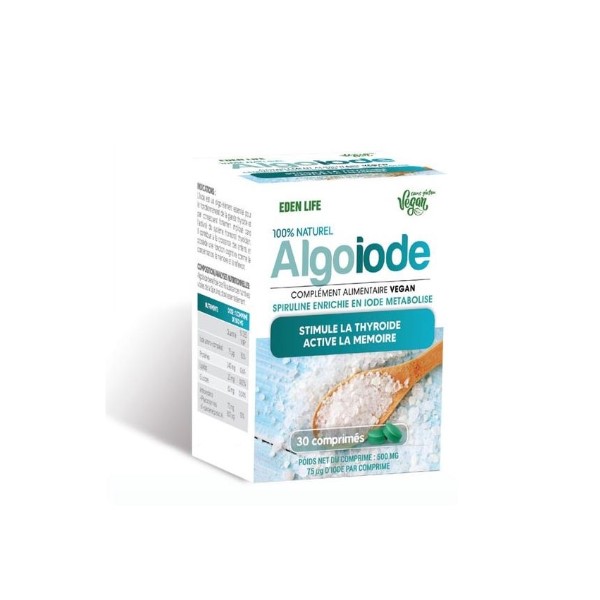 Algoiode, 30 comprimés – Eden Life