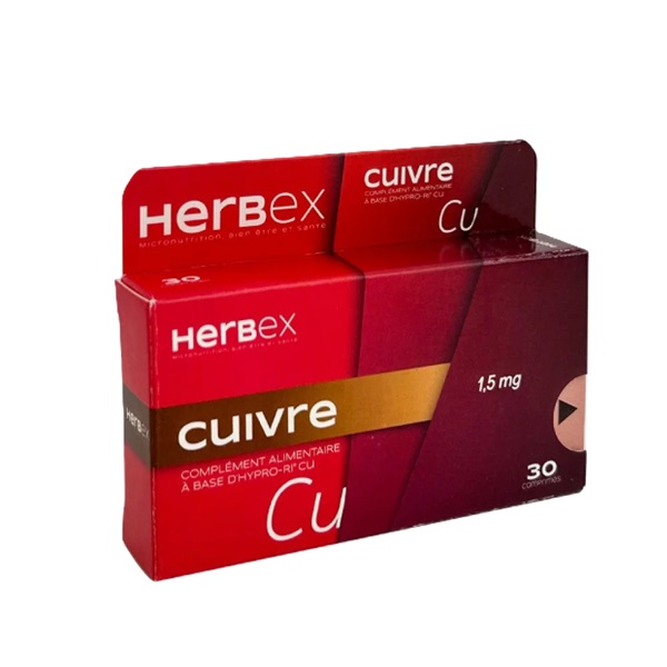 HERBEX Cuivre 30 GELULES