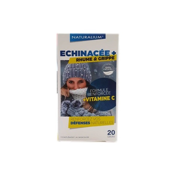 NATURALIUM ECHINACEE PLUS RHUME ET GRIPPE 20 GELULES