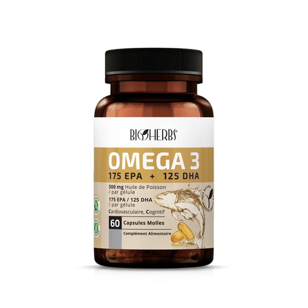 BIOHERBS Oméga 3 60 GELULES