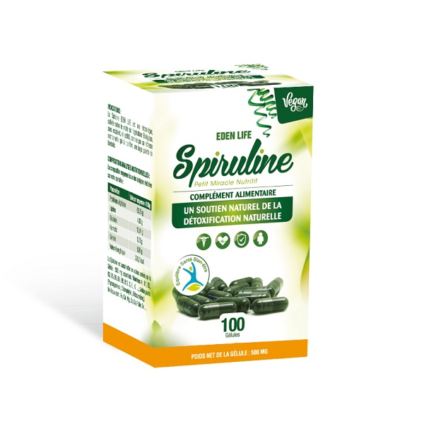 Eden life SPIRULINE -100 GELULES