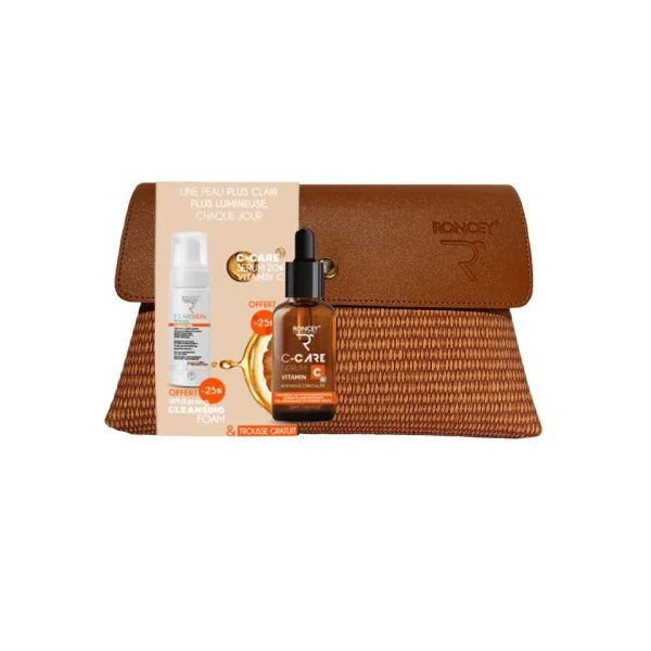 RONCEY TROUSSE CLAIRSKIN SERUM VITAMINE C 20% 30ML(-25%)+MOUSSE NETTOYANT ANTI TACHES 150ML(-25%)