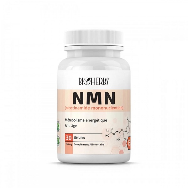 BIOHERBS NMN (Vitamine B3), Boite de 30 gélules