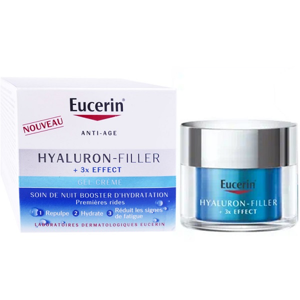 EUCERIN HYALURON-FILLER+ 3x EFFECT SOIN DE NUIT BOOSTER D'HYDRATATION 50ML