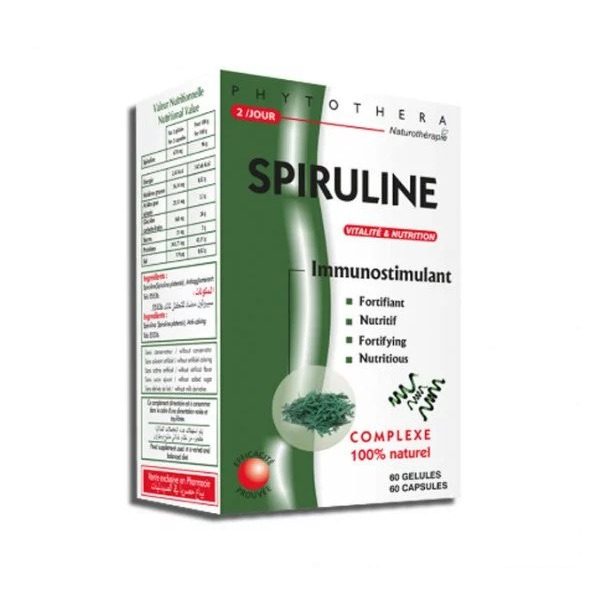 PHYTOTHERA Spiruline - 60 Gelules