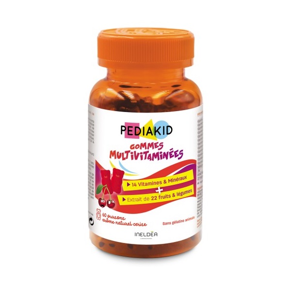 PEDIAKID GOMMES MULTIVITAMINEES 60 OURSONS