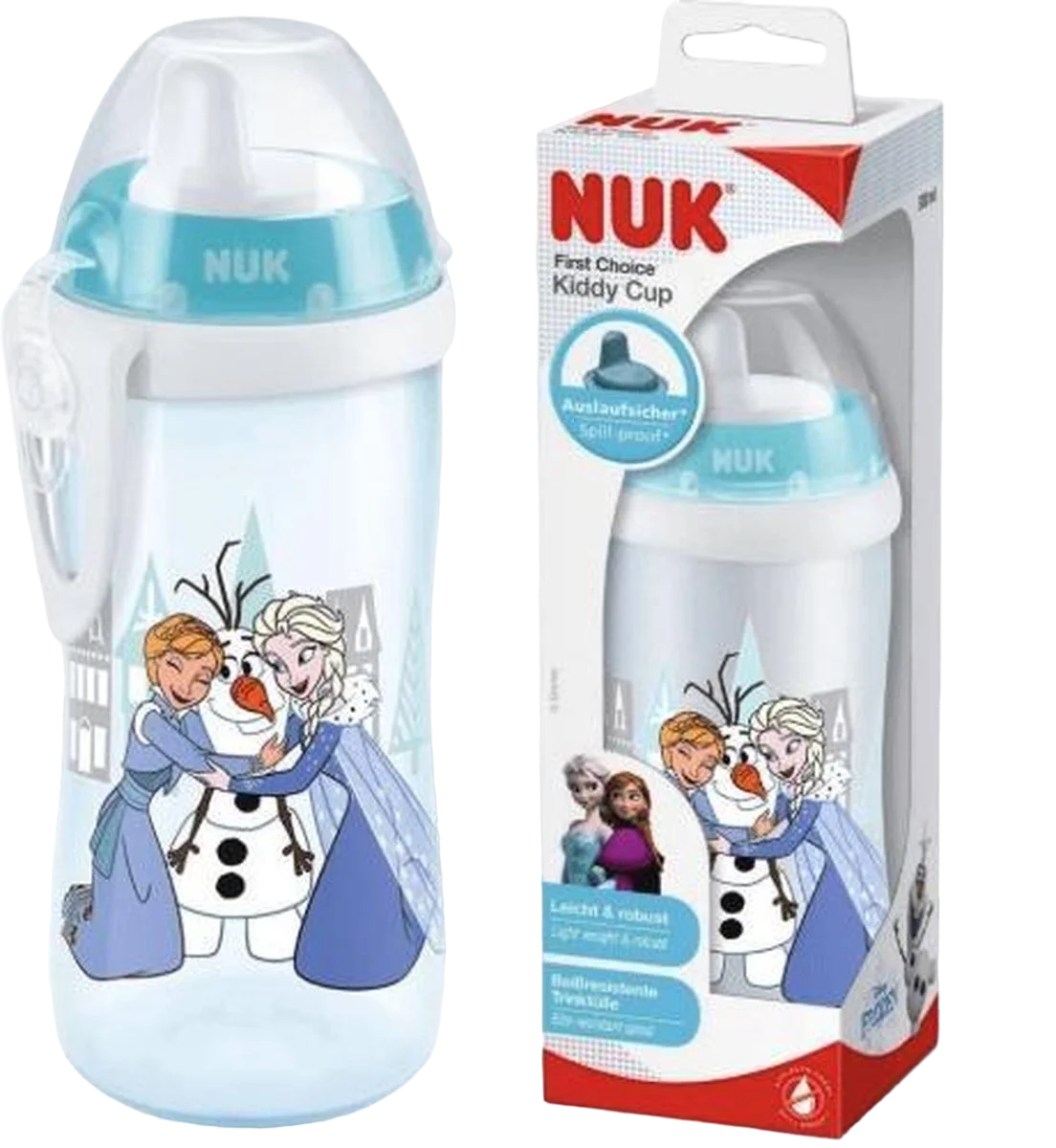 NUK Kiddy Cup – Bouteille Disney Frozen – Elsa 300 ml 25,900 DT