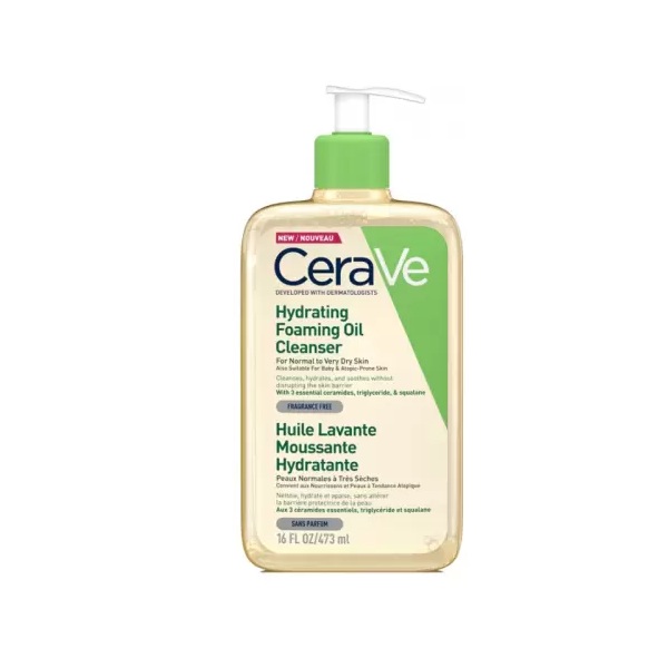 CERAVE HUILE LAVANTE MOUSSANTE HYDRATANTE 473 ML