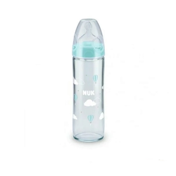 NUK BIBERON EN VERRE FIRST CHOICE 0-6 MOIS 240ML