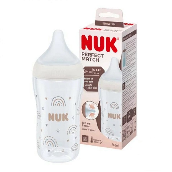 NUK PERFECT MATCH BIBERON EN SILICONE M 260ML
