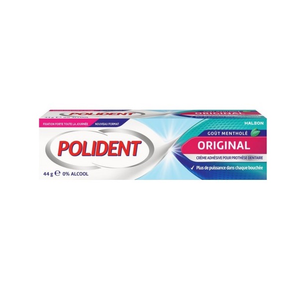 Polident Crème adhésive Original mentholé 44g