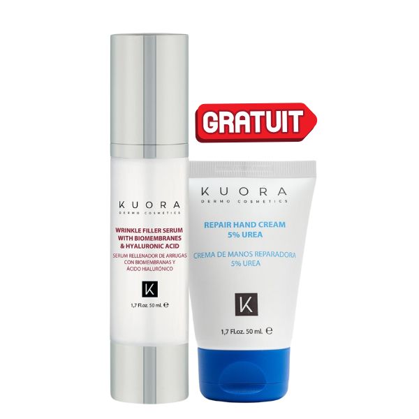 1PACK KUORA SERUM BOOSTER ACIDE HYALURONIQUE 50ML + CRME MAIN UREA 5% OFFERT