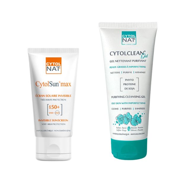 1 PACK CYTOLNAT  ECRAN INVISIBLE +GEL NETTOYANT 175ML