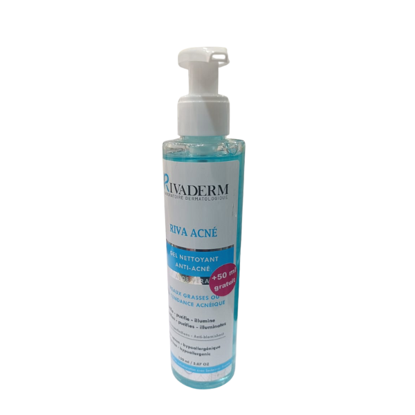 RIVADERM RIVA ACNE GEL NETTOYANT 150ML + 50ML OFFERT