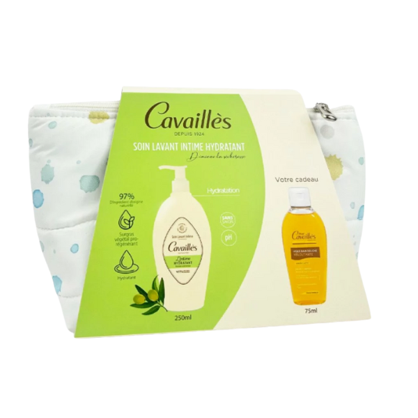 1 ROGE CAVAILLES TROUSSE Soin Intime Hydratant 250ML + HUILE DE DOUCHE VELOUTANTE 75ML OFFERTE