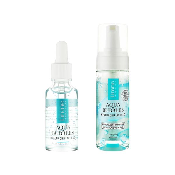 LIRENE Aqua Bulles hydro-sérum (30 ml) + LIRENE AQUA BUBBLES Mousse nettoyante (150 ml)