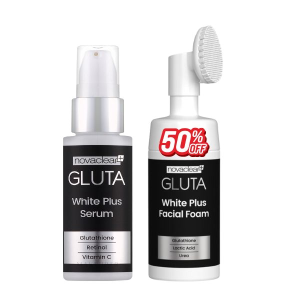 NOVACLEAR GLUTA ROUTINE ANTI TACHE SERUM + MOUSSE NETTOYANT -50%